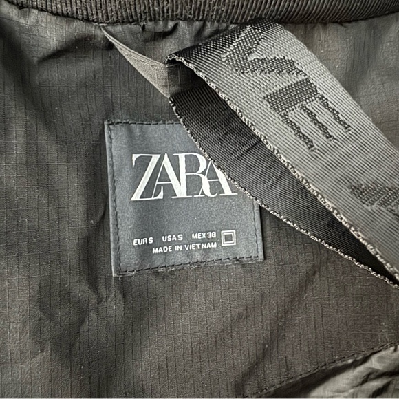 Zara DNWR Black Puffer Jacket S - Picture 9 of 10